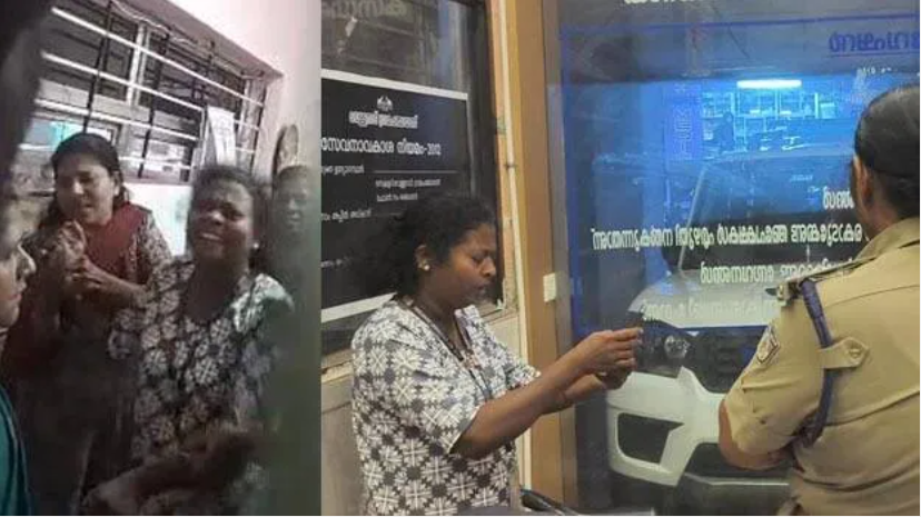 പ്രസിഡന്റും വനിതാഅംഗങ്ങളും ചേർന്ന് ഓഫീസിനുള്ളിൽ പൂട്ടിയിട്ടു,​ ആത്മഹത്യാ ഭീഷണി മുഴക്കി പഞ്ചായത്ത് സെക്രട്ടറി