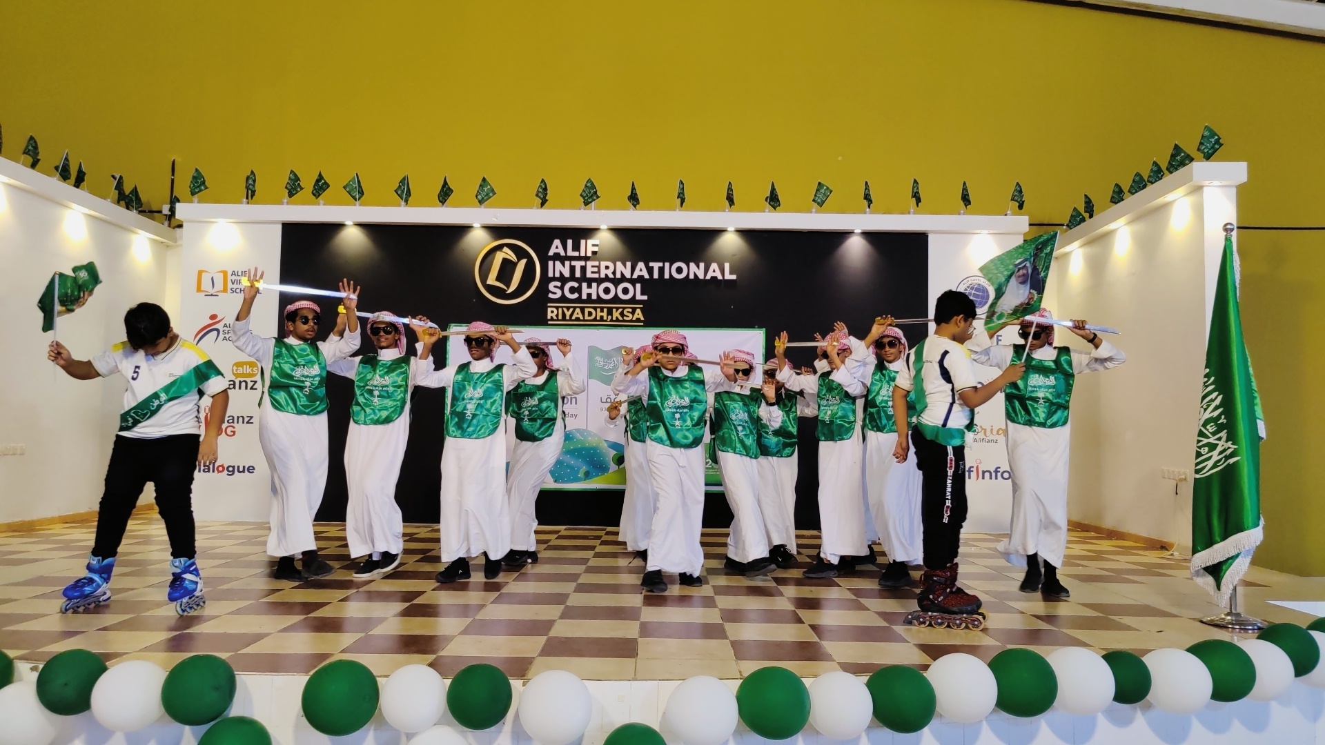 സൗദി നാഷണൽ ഡേ ആഘോഷിച്ച് അലിഫ് ഇൻ്റർ നാഷണൽ സ്കൂൾ