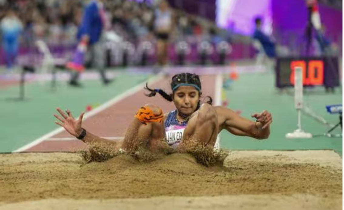 ഏഷ്യന്‍ ഗെയിംസില്‍ വീണ്ടും മലയാളി തിളക്കം; ലോങ് ജംപില്‍ ആന്‍സി സോജന് വെള്ളി