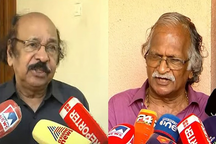 പാട്ടില്‍ ക്ലീഷേ പ്രയോഗങ്ങള്‍, കമ്മിറ്റി അംഗീകരിച്ചില്ലെന്ന് സാഹിത്യ അക്കാദമി പ്രസിഡന്റ്; ഇളനീരിന്‍ മധുരം എന്നത് ക്ലീഷേ ആണെങ്കില്‍ സച്ചിദാനന്ദന്‍ മലയാളി അല്ല.   സച്ചിദാനന്ദനും അബൂബക്കറും അക്കാദമിയെ നശിപ്പിക്കും: ശ്രീകുമാരന്‍ തമ്പി.