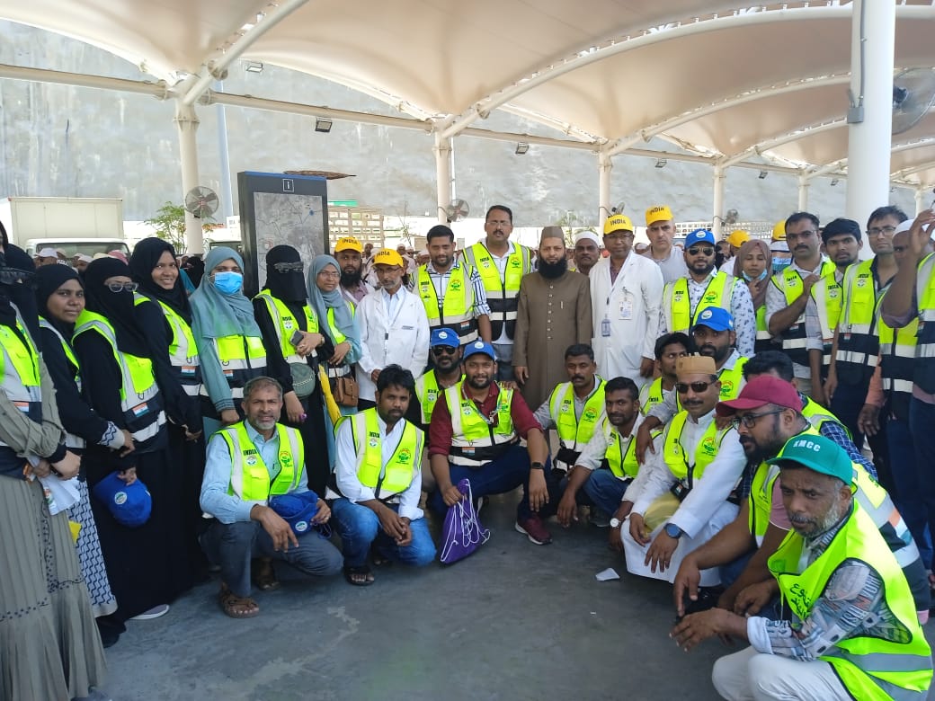 കനത്ത ചൂടിലും സർവ്വ സജ്ജരായി ഒഐസിസി മക്കാ സെൻട്രൽ കമ്മിറ്റി മെഡിക്കൽ ടീം