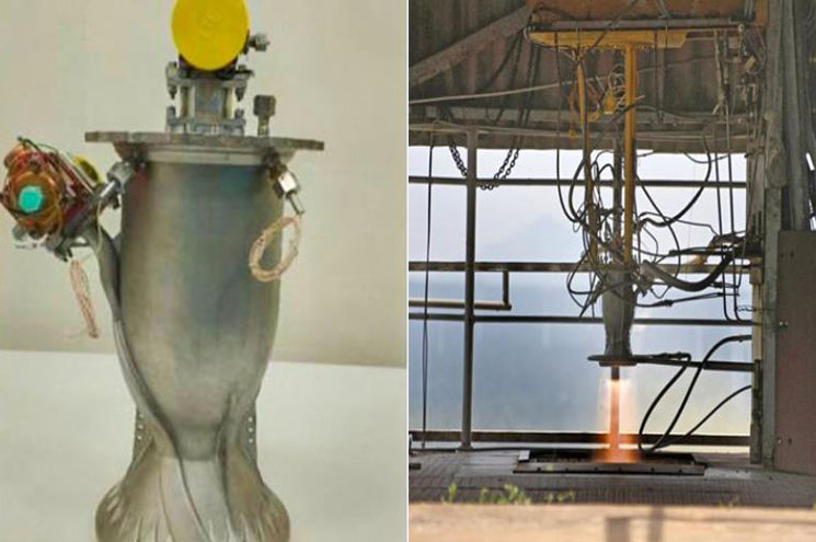 ഐഎസ്ആര്‍ഒയ്ക്ക് വീണ്ടും അഭിമാന നേട്ടം; 3 ഡി പ്രിന്റഡ് റോക്കറ്റ് എഞ്ചിന്‍ വിജയകരമായി വിക്ഷേപിച്ചു