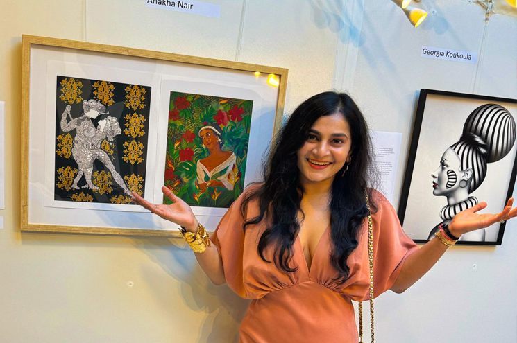 ഡാളസ്സിൽ നിന്നുള്ള മലയാളി അനഖ നായർക്ക് , ക്യാൻ ആർട്ട് ബിനാലയിൽ അംഗീകാരം