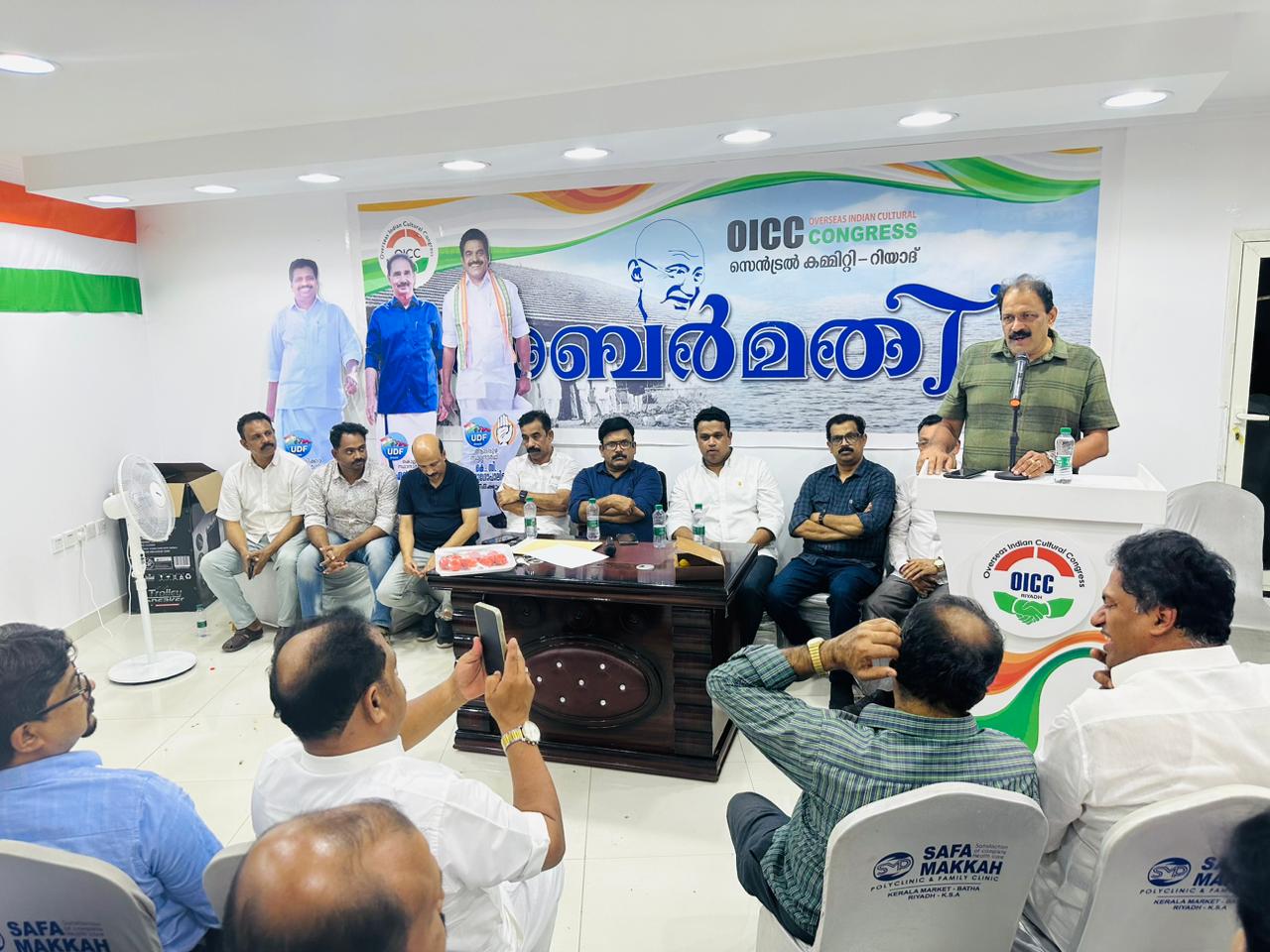 യു ഡി എഫ് വിജയവും;  ഇന്ത്യാ മുന്നണിയുടെ മുന്നേറ്റവും ആഘോഷമാക്കി റിയാദ് ഒഐസിസി