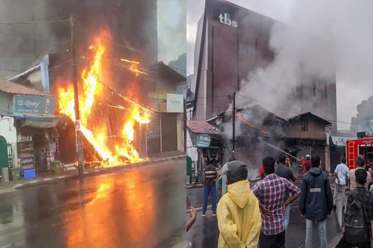 ചായക്കടയില്‍ ആളിപ്പടര്‍ന്ന് തീ, കടയ്‌ക്കുള്ളില്‍പ്പെട്ട ഒരാള്‍ ഓടി രക്ഷപ്പെട്ടു; പിന്നാലെ പൊട്ടിത്തെറി, കോഴിക്കോട് മുതലക്കുളത്ത് തീപിടിത്തം