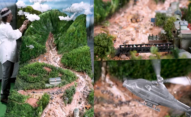 ഉരുള്‍ തകര്‍ത്ത ജീവിതം: ദുരന്തമുഖത്തിന്‍റെ മിനിയേച്ചറൊരുക്കി ചിത്രകാരന്‍ ഡാവിഞ്ചി സുരേഷ്‌, ലക്ഷ്യം വയനാടിനെ സഹായിക്കല്‍