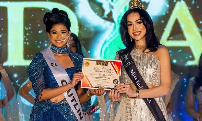 മിസ് ഇന്ത്യ യുഎസ്എ കിരീടം ഇന്തോ-അമേരിക്കൻ കെയ്റ്റ്ലിൻ സാന്ദ്ര നീൽ സ്വന്തമാക്കി