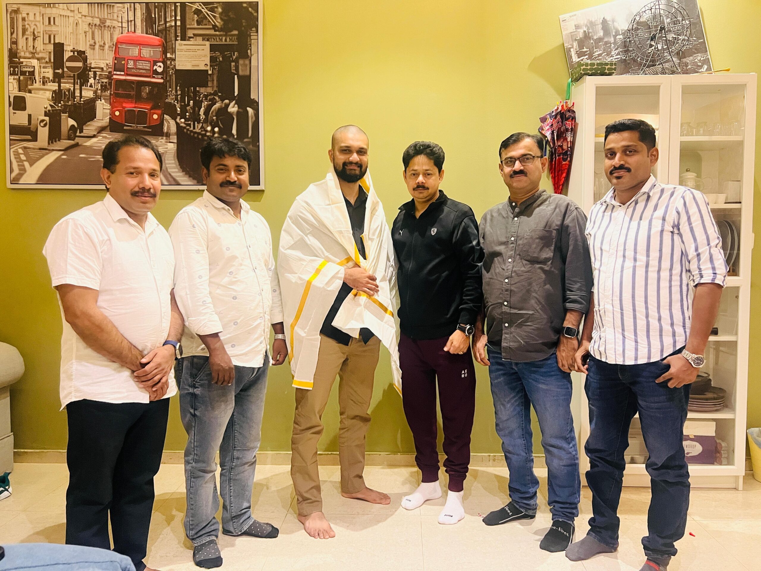 ജംഷീദ് ചിറ്റന് റിയാദ് വാഴക്കാട് സാംസ്കാരിക വേദി സ്വീകരണം നൽകി