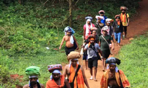 കനത്ത മഴ: കാനന പാതകളിലൂടെയുള്ള ശബരിമല യാത്രയ്ക്ക് നിരോധനം