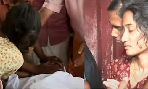 ചങ്കുലയ്ക്കുന്ന നിലവിളി; കെട്ടിപ്പിടിച്ച് പൊട്ടിക്കരഞ്ഞ് അഖിലയും അതുല്യയും; സുധാകരന്റെയും ലക്ഷ്മിയുടെയും മൃതദേഹം സംസ്‌കരിച്ചു