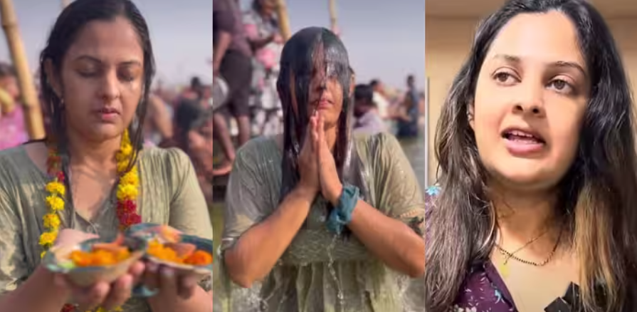 കുംഭമേള വിമർശനങ്ങൾക്ക് മറുപടിയുമായി ശ്രീകുട്ടി ഞങ്ങള്‍ രണ്ടു ദിവസം സോപ്പിട്ട് കുളിച്ചില്ല ,ഞങ്ങള്‍ക്ക് ചൊറിച്ചിലുമില്ല