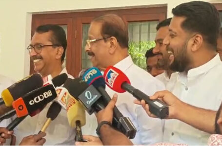 പിണറായിയെ താഴെ ഇറക്കുക തന്നെയാണ് ലക്ഷ്യം’; സുധാകരൻ്റെ അനുഗ്രഹം തേടി ഷാഫി