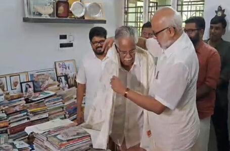 പഴംപ്രഥമനും പപ്പേട്ടന്റെ സ്‌നേഹത്തിന്റെ സൗരഭ്യവും; കഥയുടെ കുലപതിയെ വീട്ടിലെത്തി കണ്ട് എംഎ ബേബി