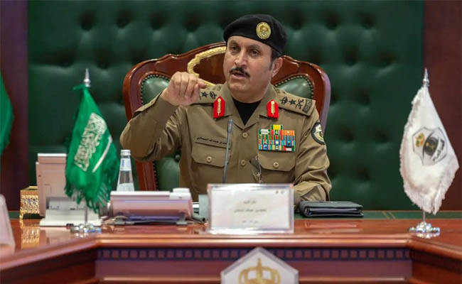 ഹജ് പെര്‍മിറ്റില്ലാത്ത മൂന്നു ലക്ഷത്തോളം വിദേശികളെ മക്കയിൽനിന്ന് തിരിച്ചയച്ചു,  മക്കയിലേക്ക് കടത്താന്‍ ശ്രമിച്ച 1,200 ലേറെ പേരെ അറസ്റ്റ് ചെയ്തു; ഇഖാമ നിയമ ലംഘകരായ മുക്കാല്‍ ലക്ഷത്തിലേറെ പേര്‍ പിടിയിലായി: പൊതുസുരക്ഷാ വകുപ്പ് മേധാവി.