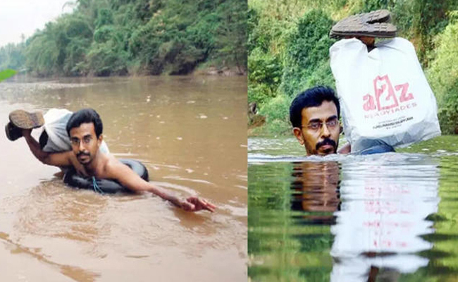 മലപ്പുറത്തെ ഈ അദ്ധ്യാപകന്‍ സ്‌കൂളിലെത്തുന്നത് കടലുണ്ടിപ്പുഴ നീന്തിക്കടന്ന്; 20 വര്‍ഷമായി ഈ പതിവ് തുടര്‍ന്ന് ‘ട്യൂബ് മാസ്റ്റര്‍’