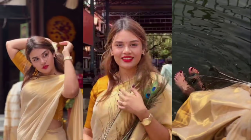 ബിഗ് ബോസ് താരം ജാസ്മിന്‍ ജാഫറിനെതിരെ പൊലീസിൽ പരാതി ഗുരുവായൂർ ക്ഷേത്രക്കുളത്തിൽ റീല്‍സ് ചിത്രീകരണം