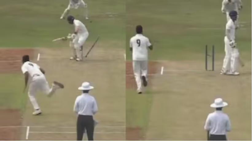 വമ്പൻ തിരിച്ചുവരവുമായി ഇന്ത്യയുടെ അതിവേഗ പേസര്‍ ഉമ്രാന്‍ മാലിക്ക് തുടര്‍ച്ചയായ പന്തുകളില്‍ രണ്ട് വിക്കറ്റ്