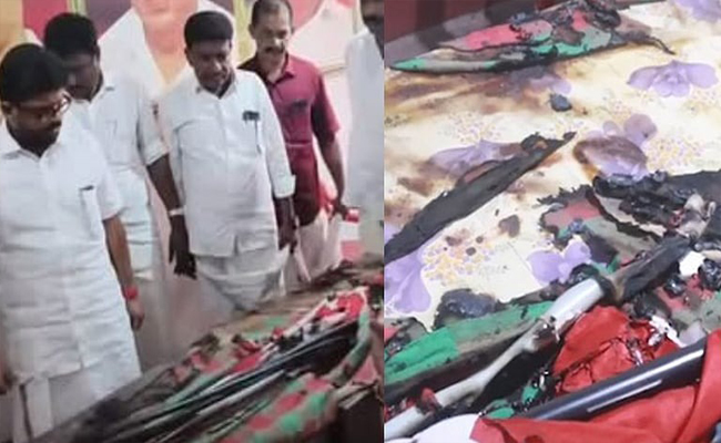 കണ്ണൂരില്‍ സിപിഎം ബ്രാഞ്ച് കമ്മിറ്റി ഓഫീസിന് തീയിട്ടു; സംഭവം രാഷ്ട്രീയ വിശദീകരണ യോഗത്തിന് പിന്നാലെ