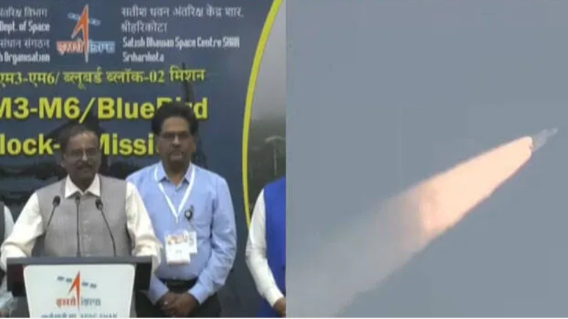 അഭിമാന നിമിഷമെന്ന് ഇസ്രോ ചെയർമാൻ ഐഎസ്ആർഒയുടെ എൽവിഎം 3  എം 6 റോക്കറ്റ്  വിക്ഷേപണം വിജയം