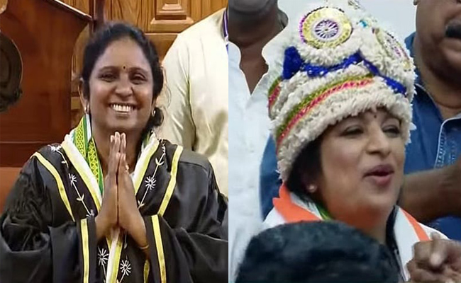 വി കെ മിനിമോള്‍ കൊച്ചി മേയര്‍; ഡോ. നിജി ജസ്റ്റിന്‍ തൃശൂര്‍ മേയര്‍; സൗമിനി ജെയിനുശേഷം കൊച്ചി നഗരത്തെ നയിക്കാന്‍ മിനിമോള്‍;ഇടഞ്ഞു നിന്ന ലാലി ജെയിംസും രണ്ട് സ്വതന്ത്രരും നിജി ജസ്റ്റിനെ പിന്തുണച്ചു.