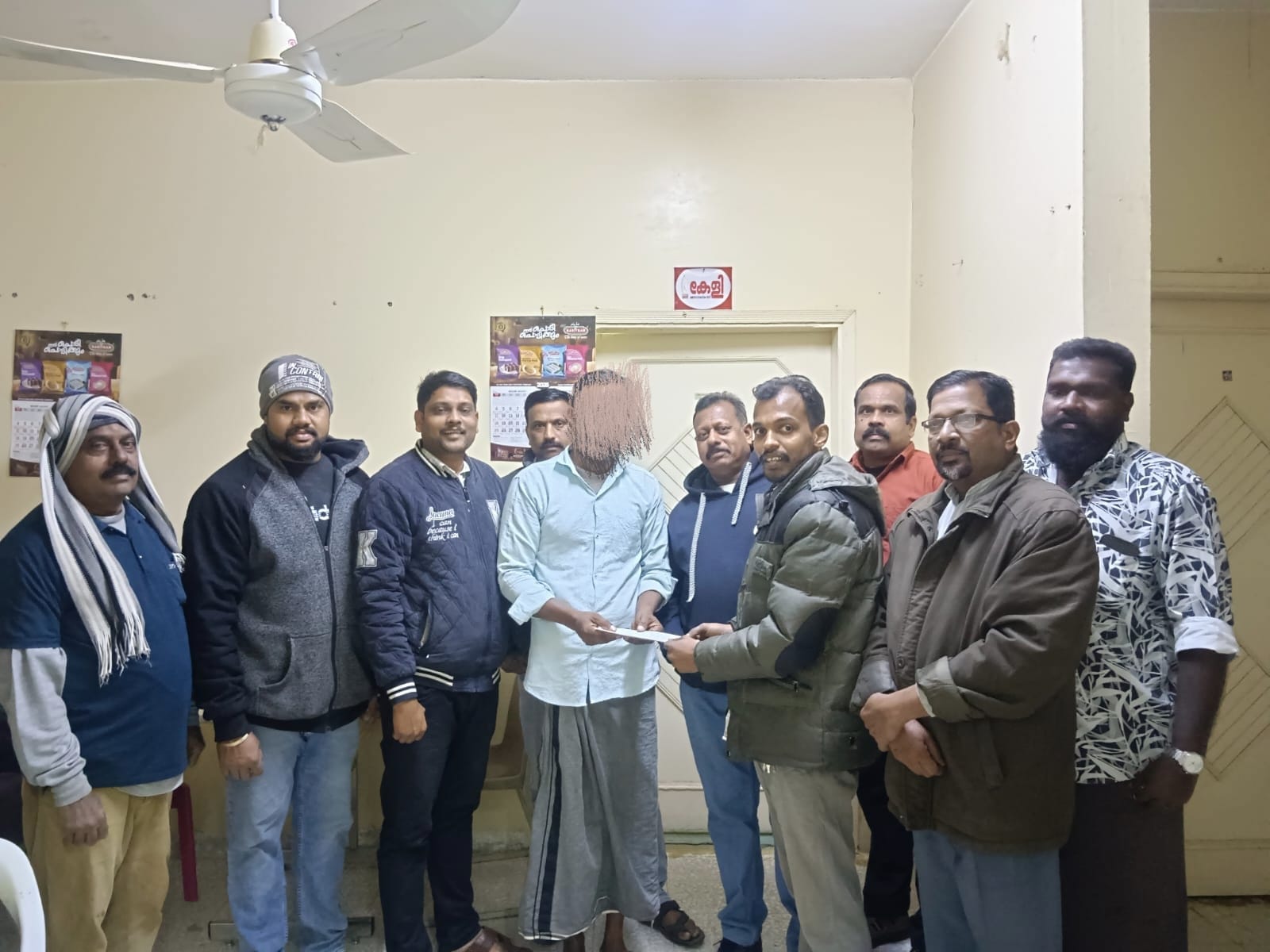 തുടർചികിത്സയ്ക്ക് കേളിയുടെ കൈത്താങ്ങ്.