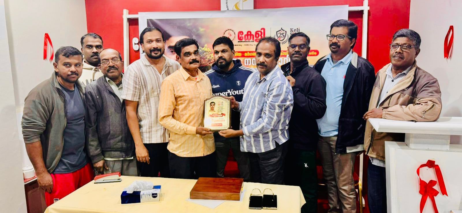 നന്ദകുമാറിന് കേളി യാത്രയയപ്പ് നൽകി.