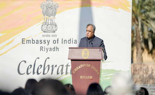 77-ാം റിപ്പബ്ലിക് ദിനം റിയാദ് ഇന്ത്യന്‍ എംബസി വിപുലമായി ആഘോഷിച്ചു.