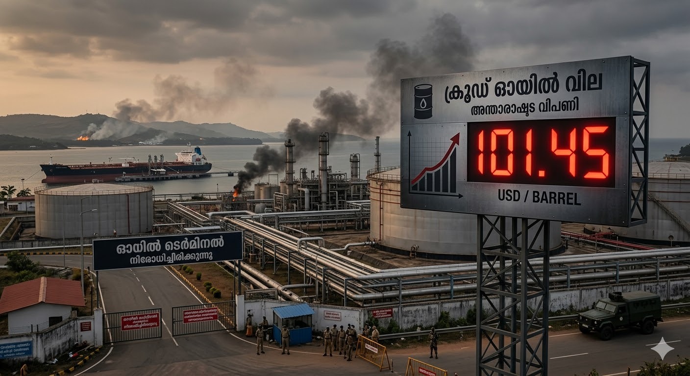 എണ്ണവിലയിൽ സെഞ്ച്വറി: യുദ്ധഭീതിയിൽ ലോകം; ഇന്ധനവില വർധന ഇന്ത്യയ്ക്കും ഭീഷണിയാകുന്നു.”