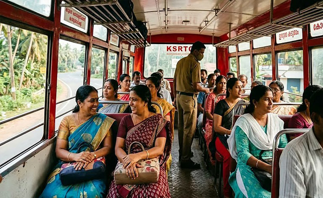 സ്ത്രീകള്‍ക്കുള്ള സൗജന്യ യാത്ര കച്ചവടം നഷ്ടമാക്കി; കര്‍ണാടകയില്‍ വസ്ത്രവ്യാപാരി ഭാര്യയേയും മകനെയും കൊന്ന് ജീവനൊടുക്കി